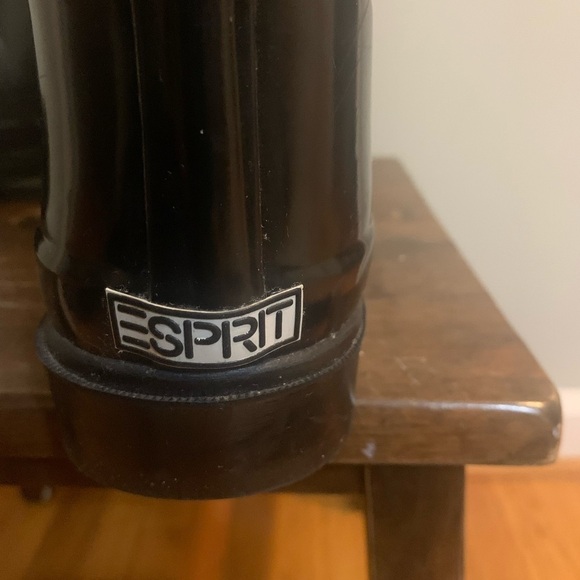 Esprit black rubber boots, size 6 - Picture 2 of 6